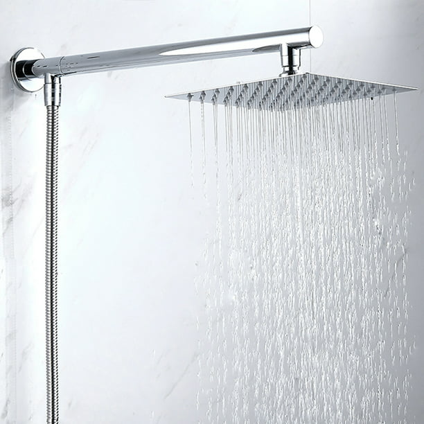 8'' inch Square Shower Head Large Chrome Ultra Thin Top Water Rainfall